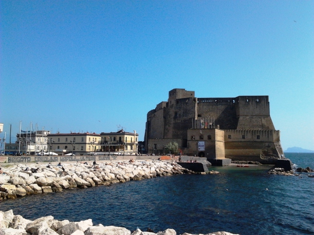 Castel dell'Ovo is located in the heart of Naples and connected to the mainland by a cliff