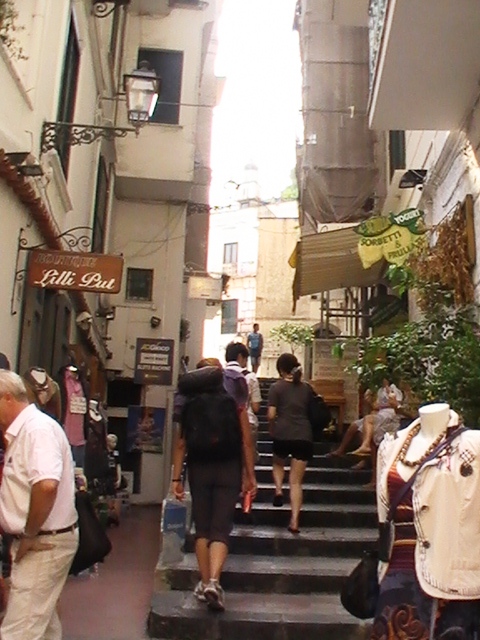 Typical lanes in Positano